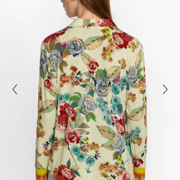 Johnny Was Women’s The Janie Favorite Button Front Shirt Size Med Rossey Floral - Picture 9 of 9